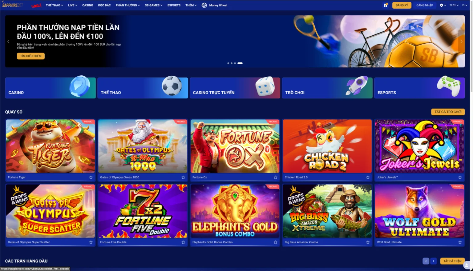 SapphireBet casino trực tuyến với bonus $2,437